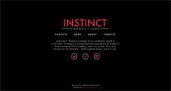 Desktop Screenshot of instinctproductions.com